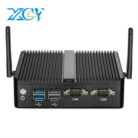 Fanless Mini Industrial PC Intel Celeron N5095 2x RS232 Serial Ports 2x Gigabit Ethernet Mini-PCIe Expansion Windows Linux