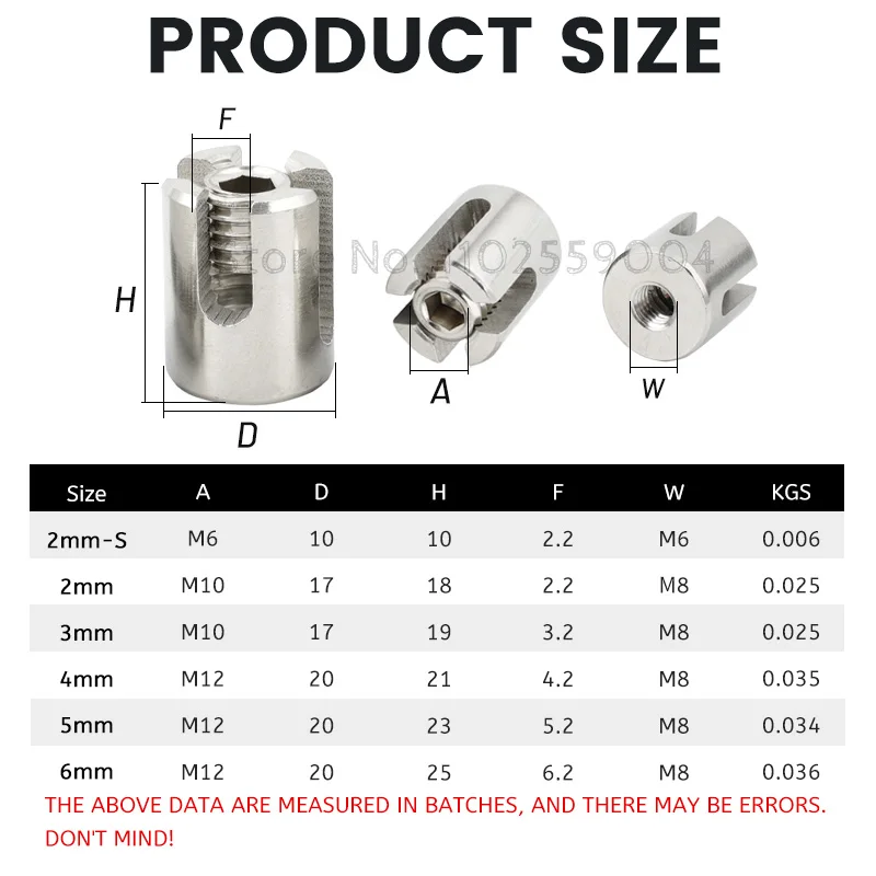 2PCS 316 Stainless Steel Cross Cable Clamps Wire Rope Clip for Wall Trellis 3mm*M10 4mm*M12 5mm*M12 6mm*M12