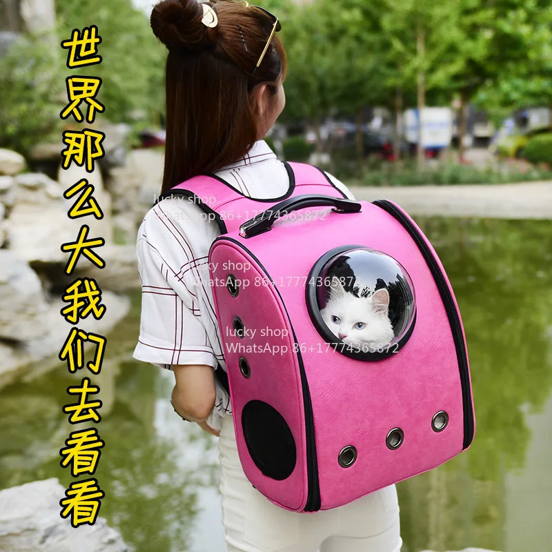 New Pet Breathable Backpack Space Capsule Foldable