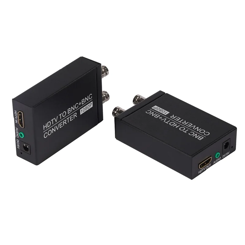 المهنية BNC إلى HDTV تحويل BNC HDTV + BNC تحويل عالية الوضوح محول إشارة الكاميرا المحورية مع حلقة من خلال 1080P