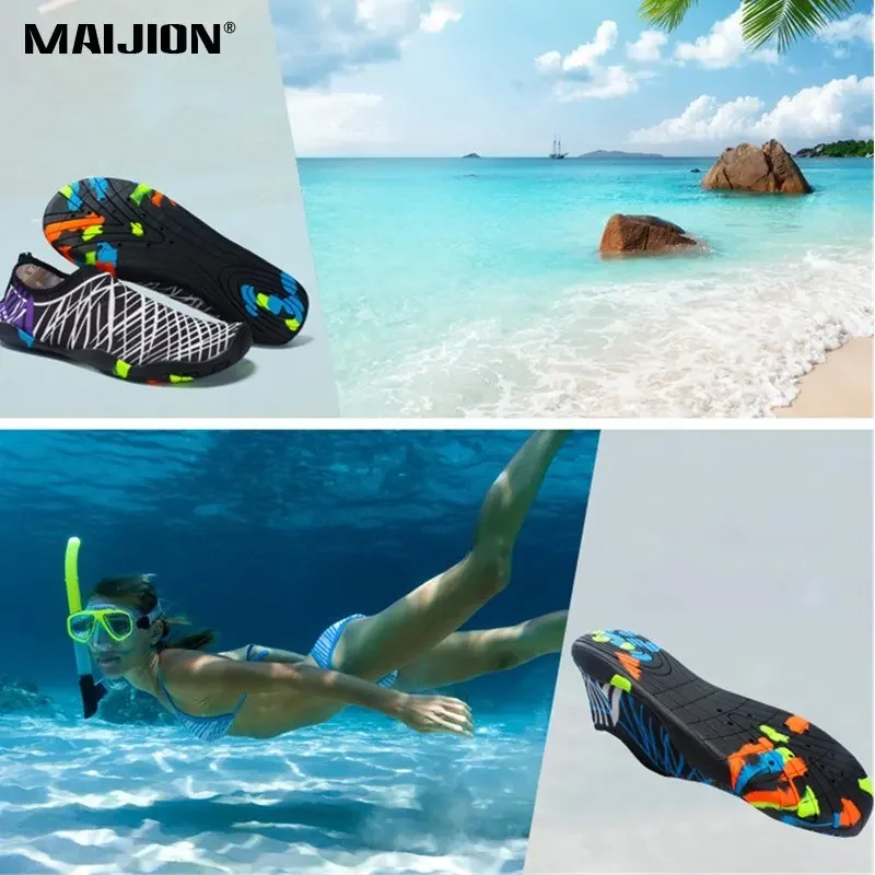 Men Women  Aqua Shoes Sneakers Quick Dry Swimming Footwear Unisex Outdoor Breathable Upstream Beach Shoes