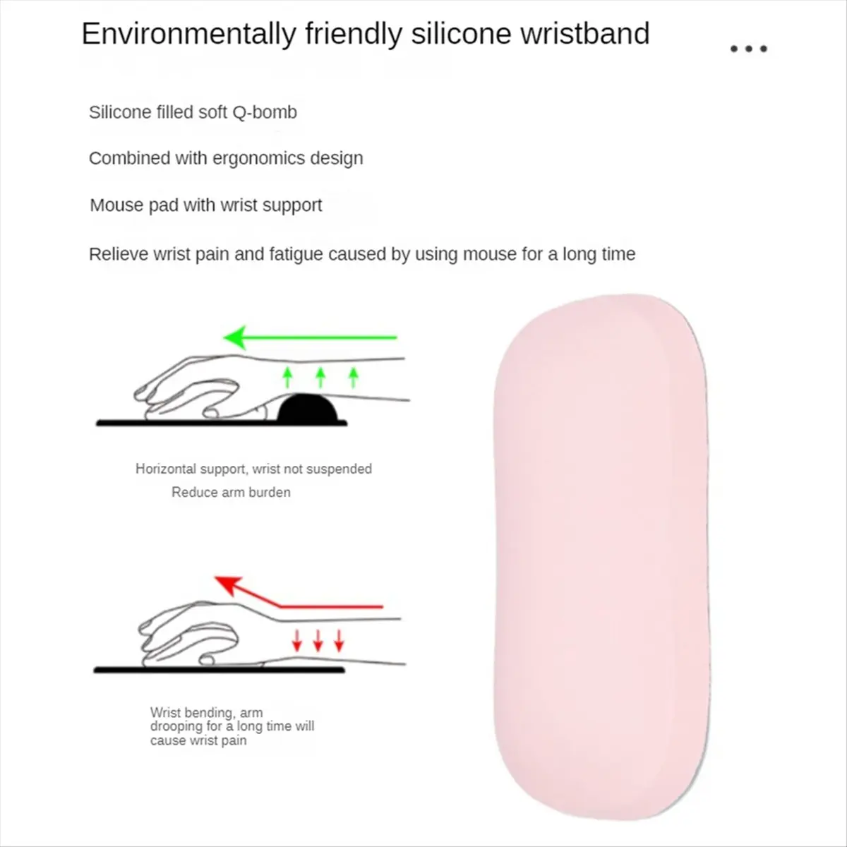 SCLS 1Set Cloud Wrist Rest Ergonomic Mousepad Keyboard Mouse Pad with Wrist Rest PU Leather Non-Slip Pad Accessories White