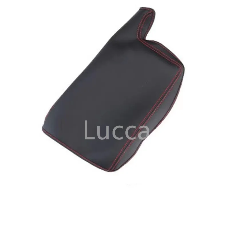 Suede Warp For Jaguar F-PACE XE XF Accessories Central Armrest Cover Leather Storage Box Protective Pad Interior Modification