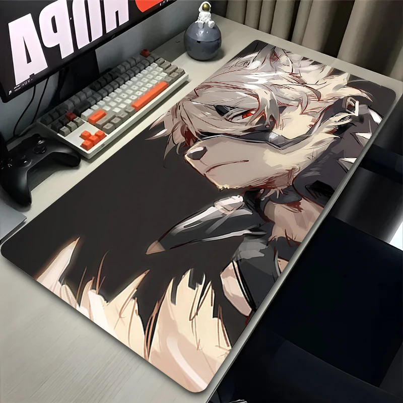 Zenless Zone Zero Von Lycaon Mouse Pad Laptop White Wolf Keyboard Rug Gaming Accessories Mousepad PC Anime Desk Mat XXL Carpet