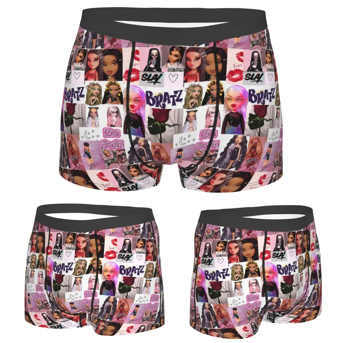 

Boxer Underpants Shorts Bratz Dolls Aesthetic Panties Male Comfortable Underwear for Homme Man Boyfriend Gift