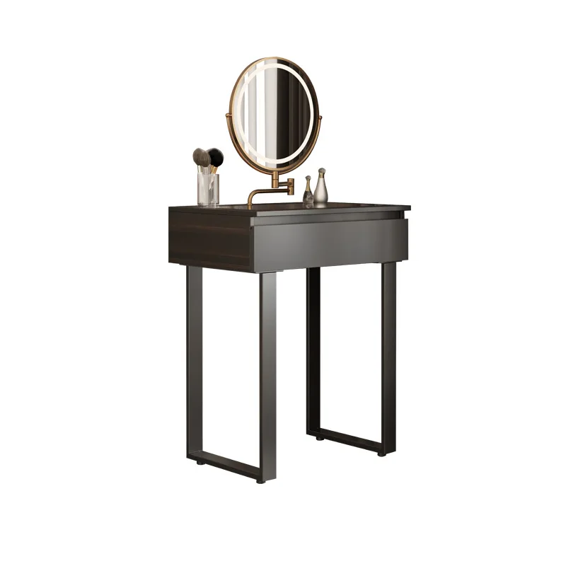 

Italian minimalist dresser 2025 new master bedroom bedside 60cm small solid wood makeup table