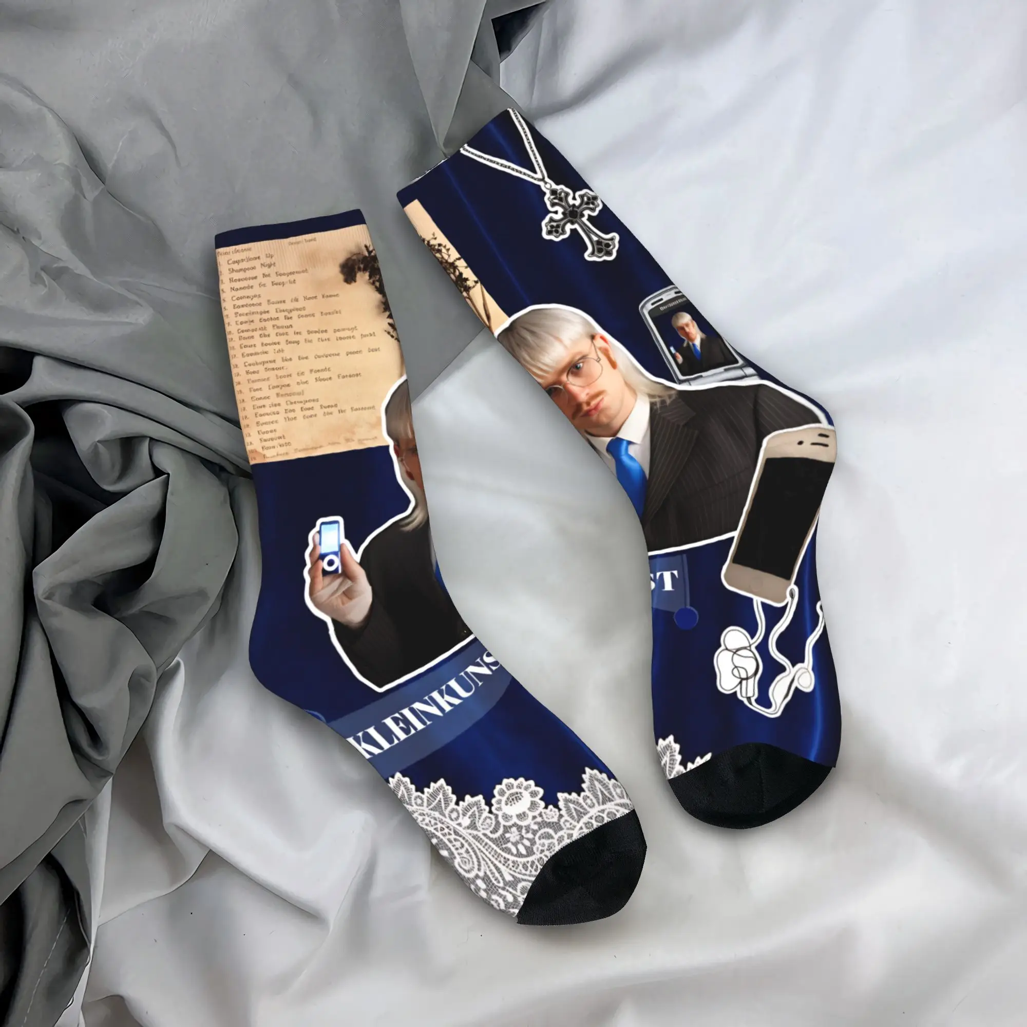

Men Socks Kleinkunst Album 2026 Stockings Non Skid Comfortable Socks Spring Funny Pattern Outdoor Socks