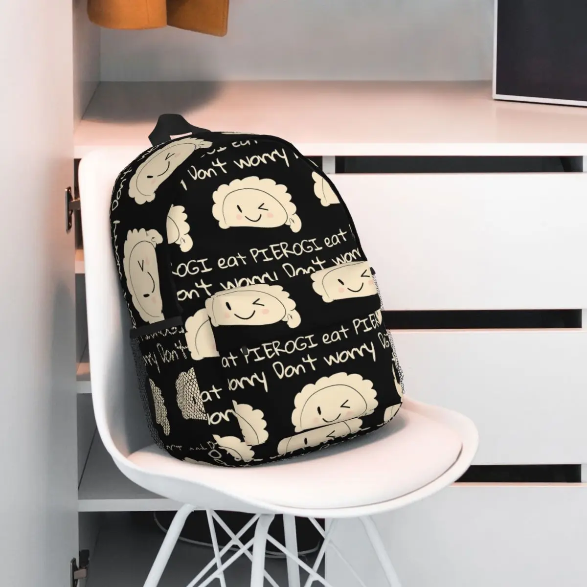 Don't Worry Eat PIEROGI Backpack Hot Sale Daypack Large Capacity Boys Girls BookBag Shoulder Bags for Men Women School Bag