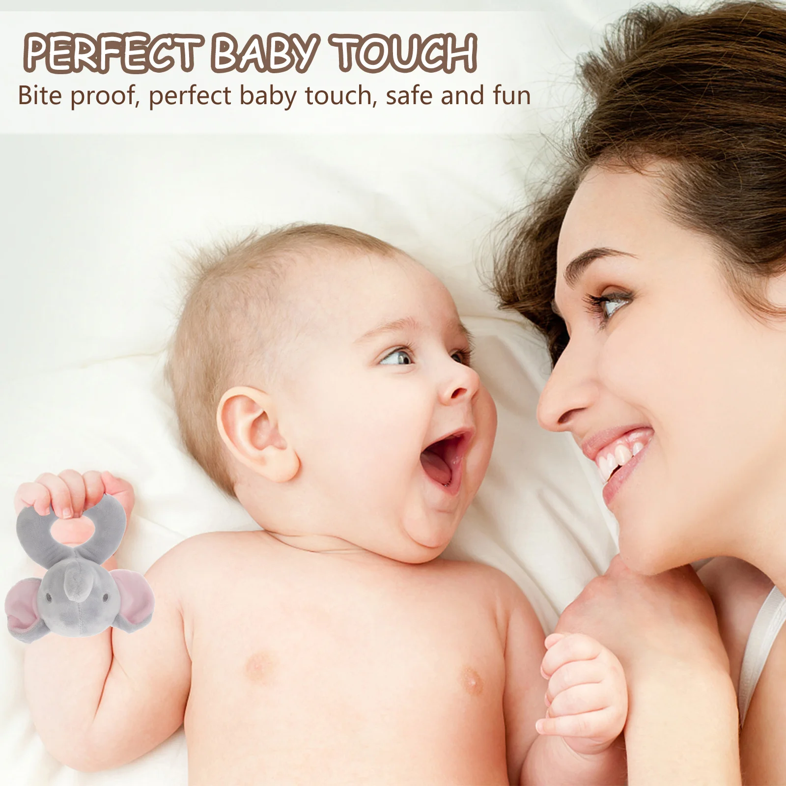 شاكر حيوانات محشو ناعم لتنمية حسية للرضع وتنسيق عين اليد #1