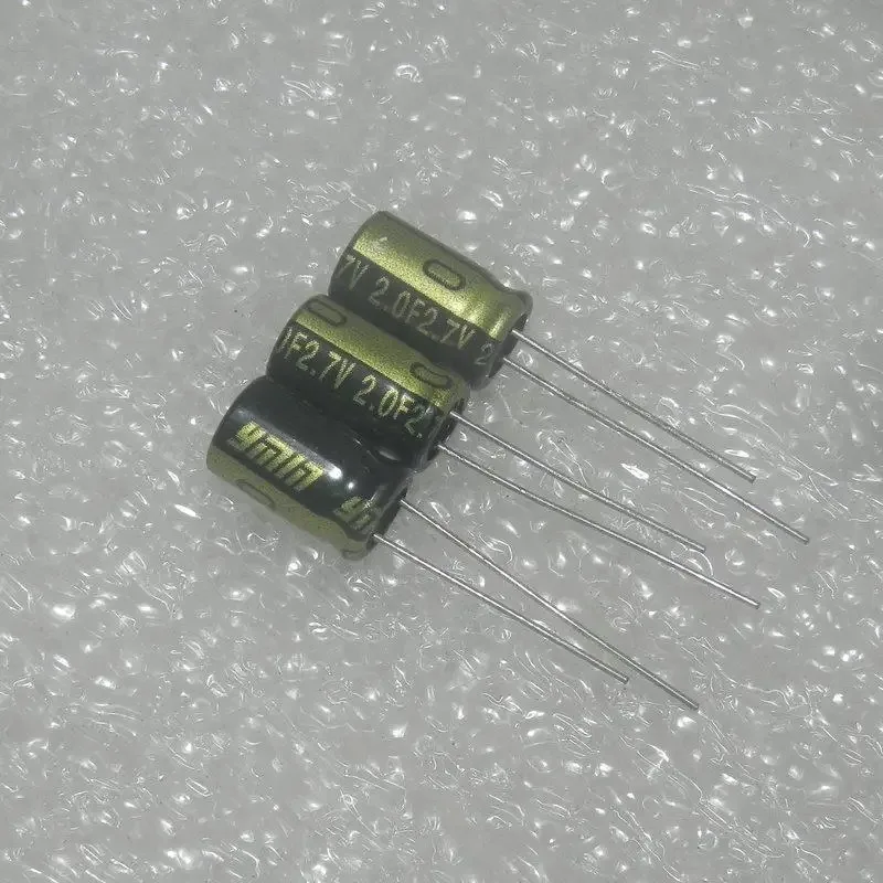 10PCS/LOT Ymin 2.7V 2F 2.0F Vertical Farad Capacitor   SDL2R7L2050813
