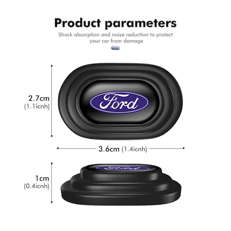 Car Door Shock Absorbing Gasket Trunk Sound Insulation Pad For Ford Focus mk2 mk3 mk4 Fiesta Ranger Mondeo S-MAX Kuga