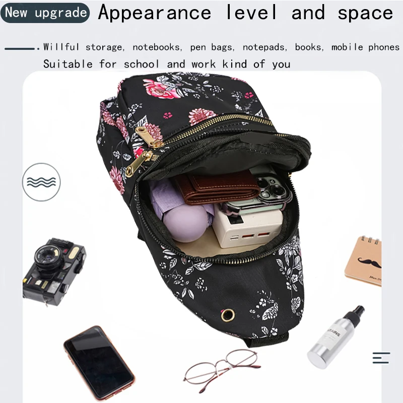 حقيبة كروس، محفظة كروس، حقيبة كتف، حقيبة متعددة الاستخدامات، حقيبة ظهر قماشية عرقية على الصدر/الظهر