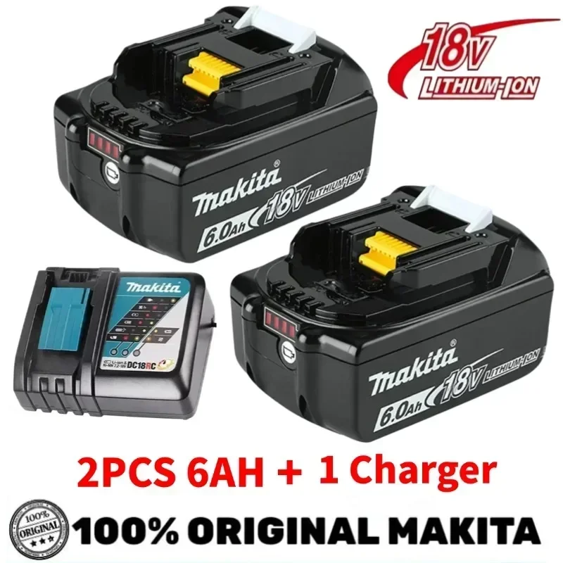 

Origina 18V Makita Power Tools Replacement Accessories BL1860 BL1850 BL1830B BL1815 Li-ion Rechargeable batteries Pack charger