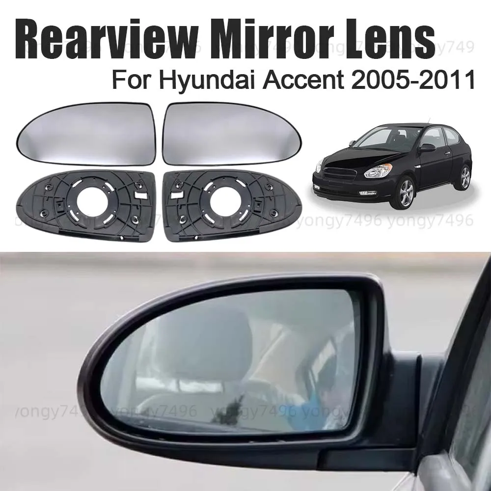 

Car Upgrade Rearview Mirror Lens For Hyundai Accent 2005 2006 2007 2008 2009 2010 2011 Replace Cars Accessories Mirrored Glass