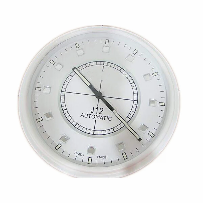 

Beautiful Your House! 34CM 13.5 inches White∕ Black Steel Metal Wall Clock Watch Full Metal Housing Timepices