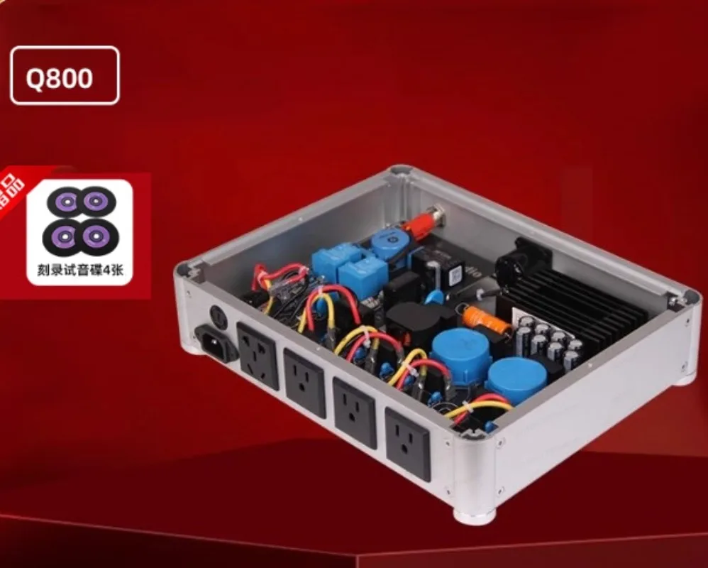 Q800 Audio Power Supply Filter – Purifier for Power Amplifier & CD Player with Anti-Interference & Lightning Protection