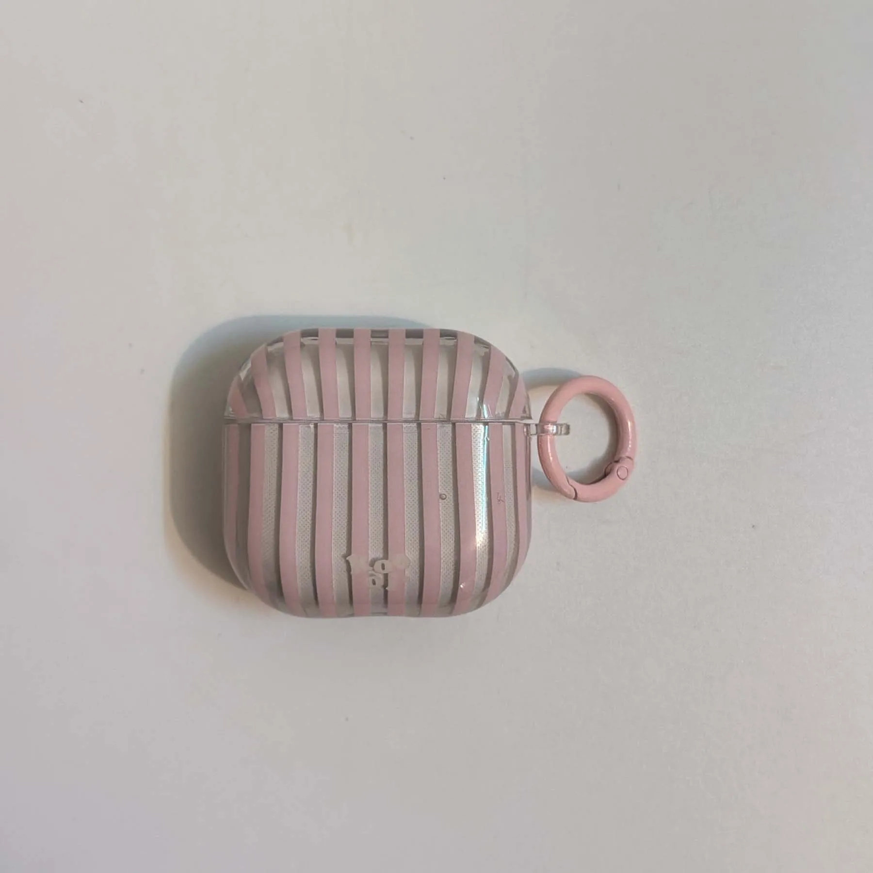 Rosa gestreifte IMD-Kopfhörerhülle, kabellose Bluetooth-Ladebox für Apple AirPods 4 1 2 3 Pro 2. Generation Headset-Abdeckung