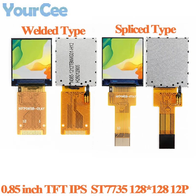0.85 Inch TFT Display HD IPS LCD Full Color Bare Screen 0.85