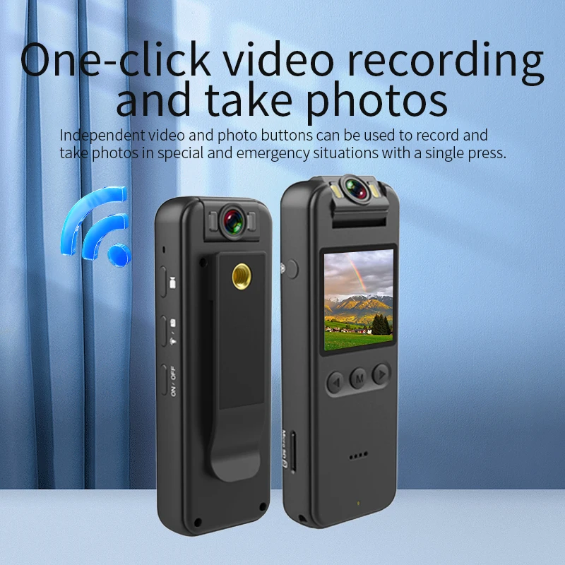 2K high-definition law enforcement recorder, outdoor portable camera with WiFi hotspot, driving recorder, mini sports DV camera