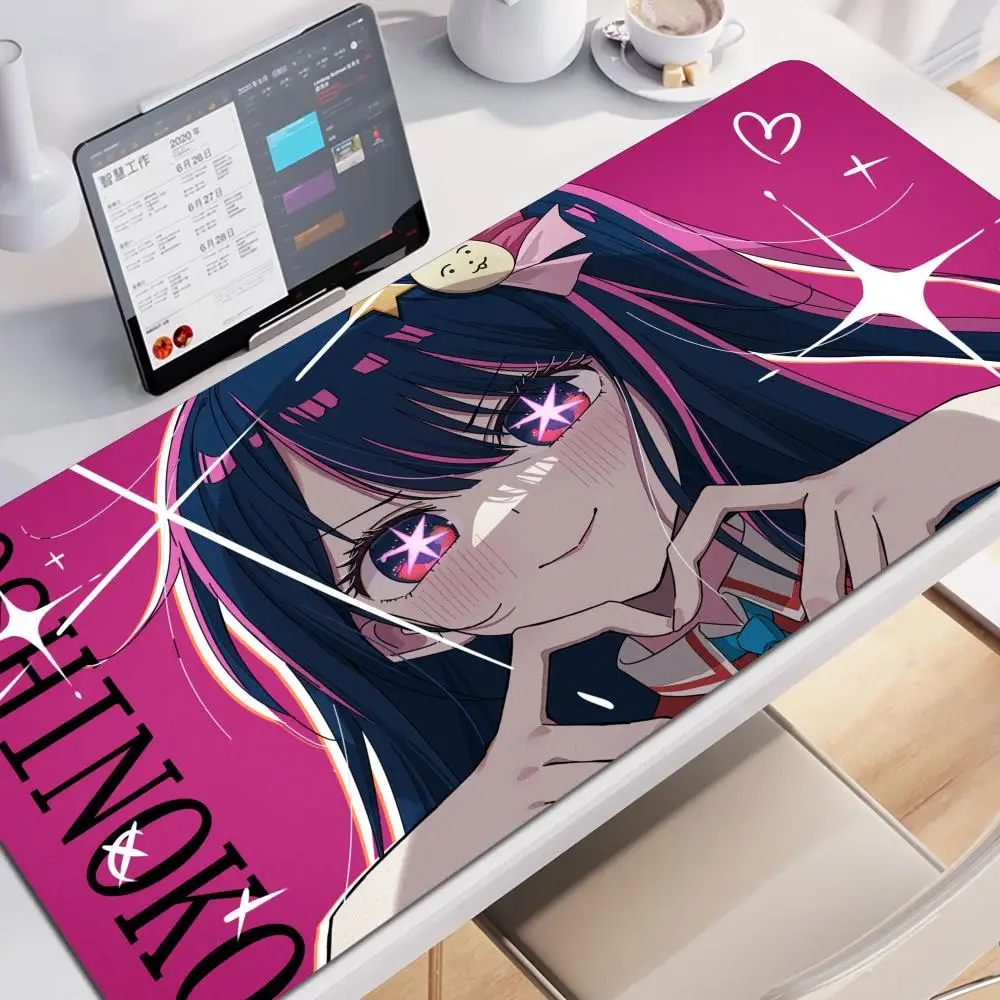 

Oshi No Ko Hoshino Ai Speed Locking Edge Large XXL Computer Mouse Pad Gamer Desk Mat Mousepad Keyboard Cute Mause Mat Mause Pads