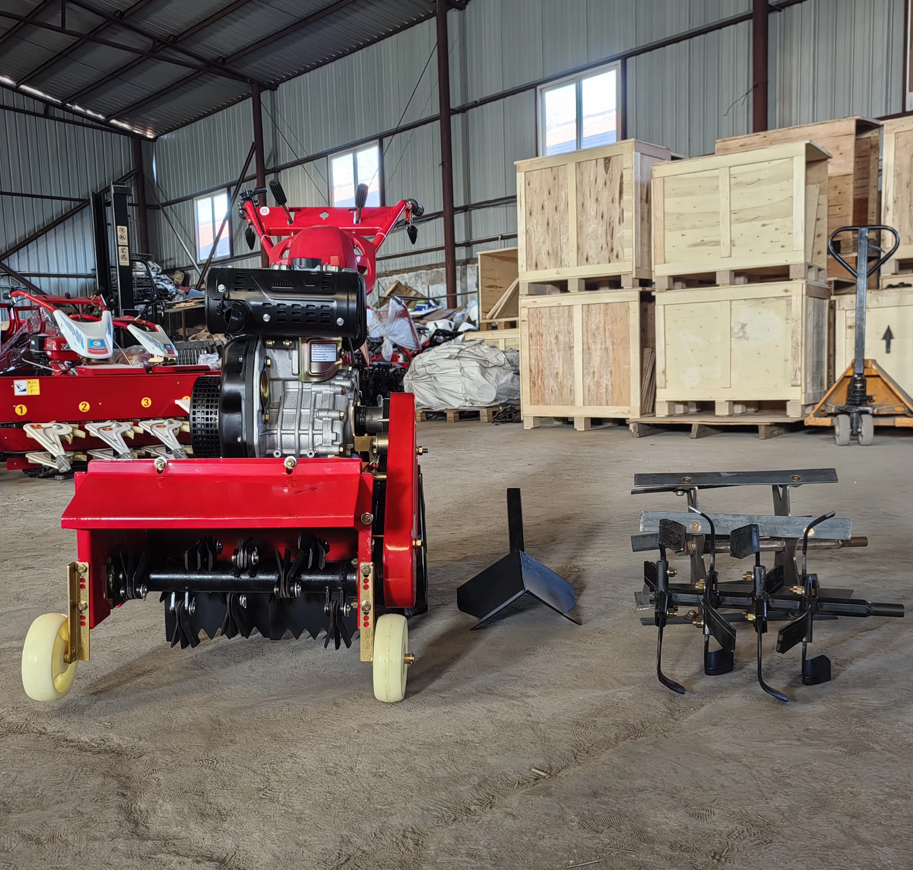 Farm Portable Self-propelled 40cm Wide Blade Grass Cutter Lawn Mower Spare Parts 173F Diesel 4wd Grass Chopper Weeding Machine