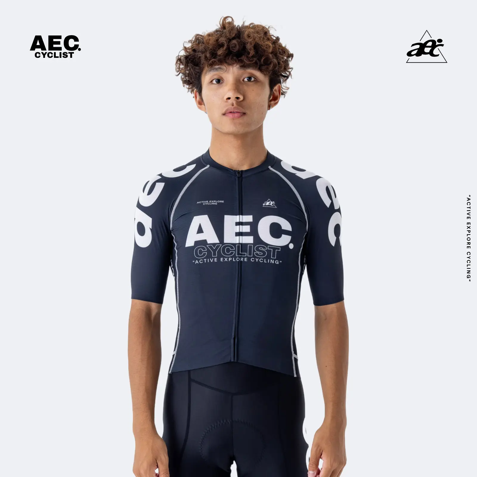 

AEC Black MTB Cycling Jersey Men's Short Sleeve Bicycle Shirt Quick Dry Road Bike Tops Wind Speed Series Cycling Clothing