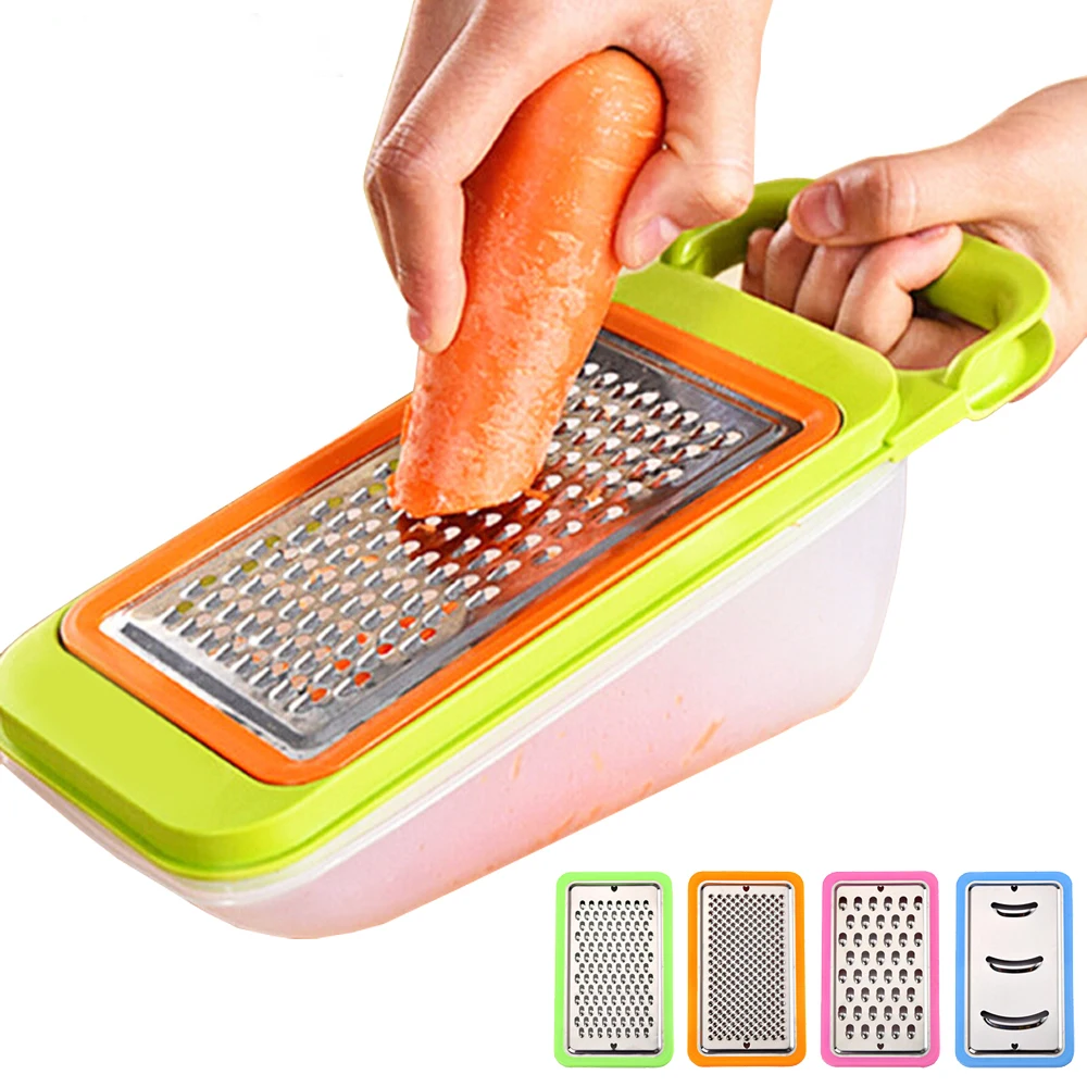 

Dropshipping 5 in 1 Adjustable Stainless Steel Vegetable Slicer Carrot Grater Potato Cutter Kitchen Vegetable Fruit Tools