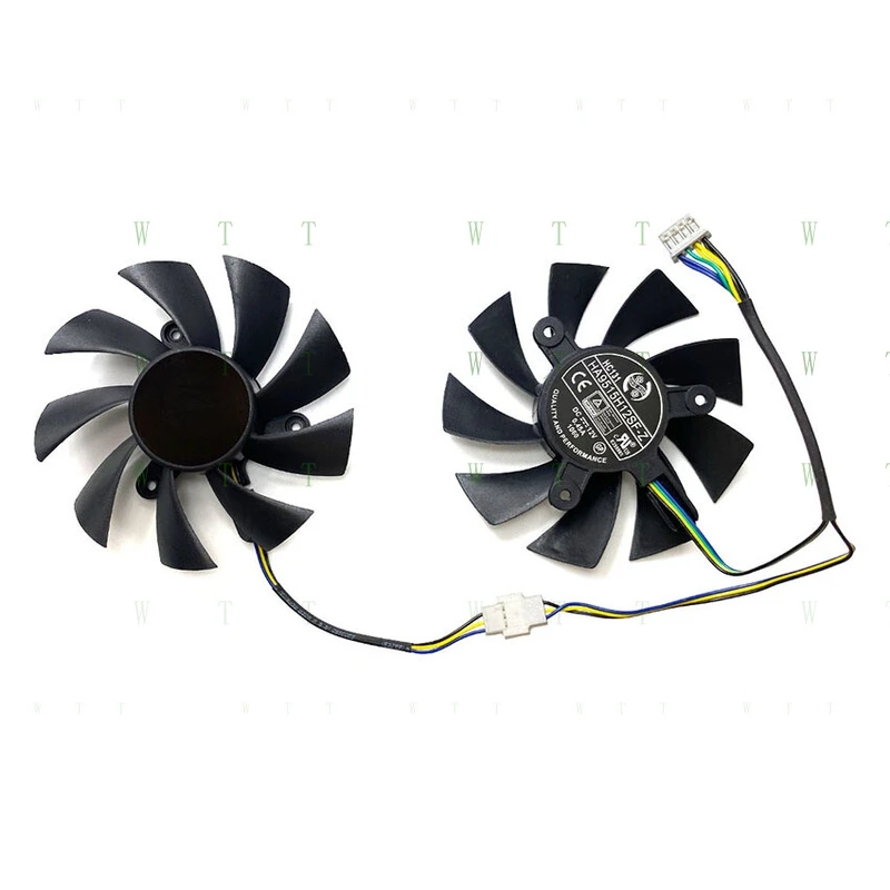 

HH For White Label AMD DICASVER RX580 588 Graphics Card Fan Cooling Fan 82mm 1 Pair