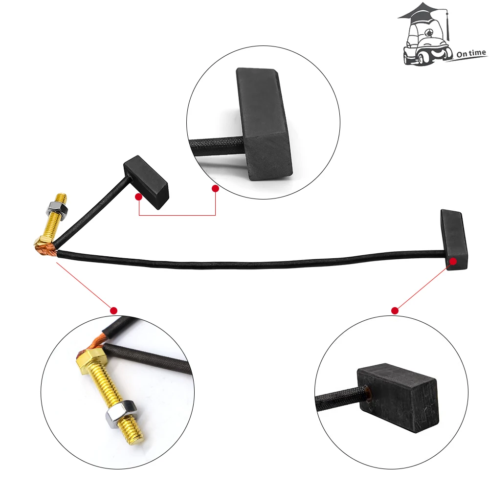 ゴルフカート48 & 36ボルトのカーボンブラシキット,1994以上のクラブカーとヤマハ用,g8,g9,g14,g16,oem #102251901