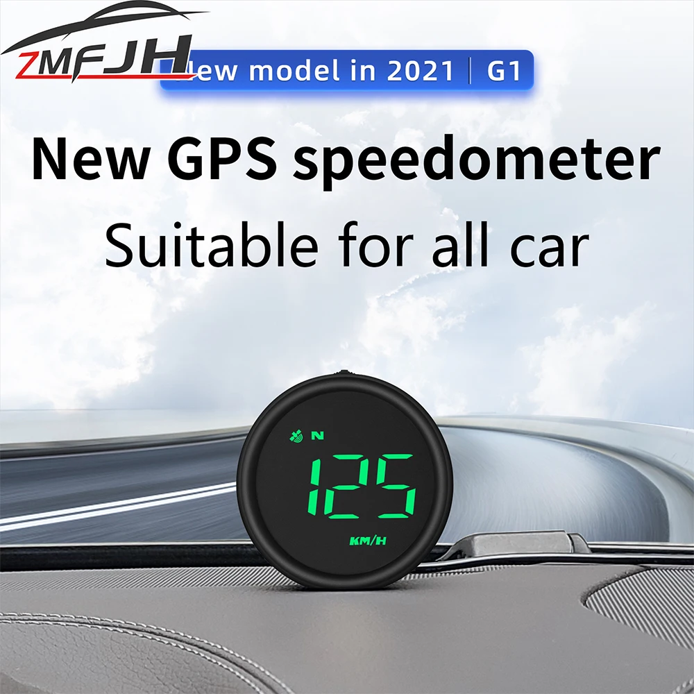 G1 GPS Speedometer For HUD Gauge KMH Digital Head Up Display With Overspeed Alarm On-board Computer For All Cars Customized