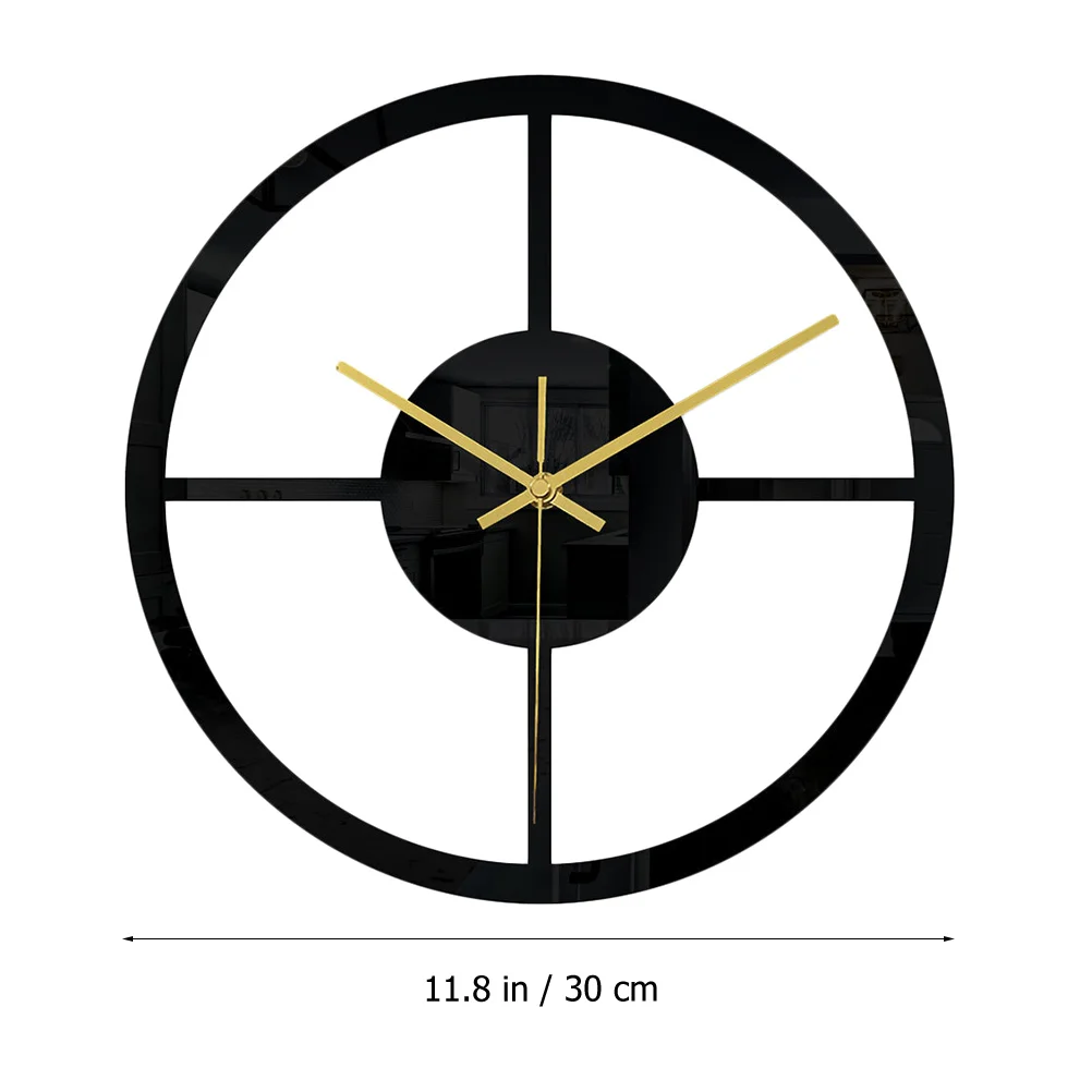 

3D Sticker for Living Room Bedroom Decorative Wall Clock Mute Acrylic Clock Silent Home Office Hanging Clocks Modern Minimalist