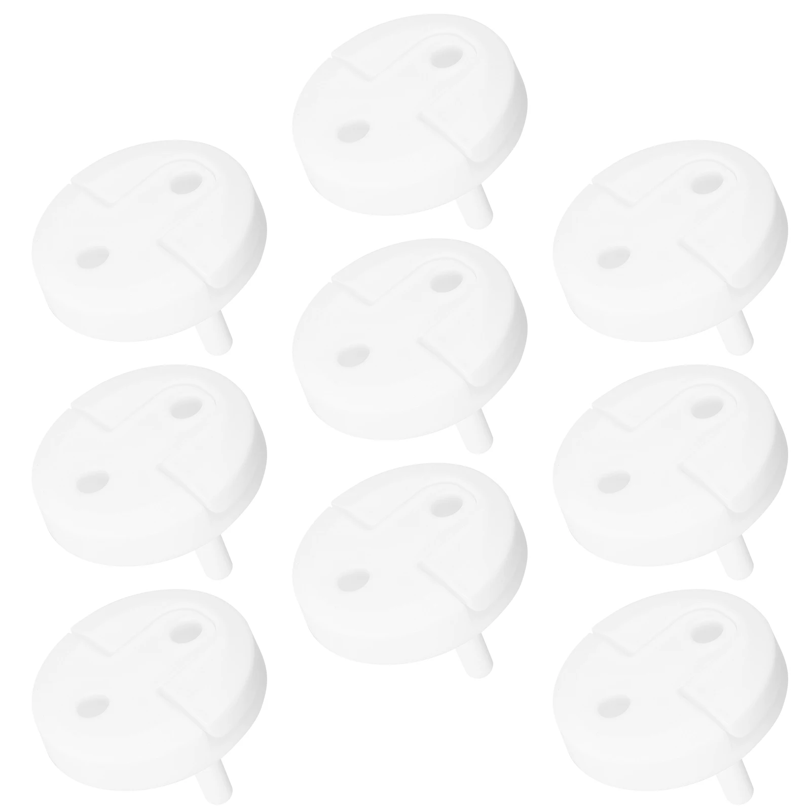 

10 Pcs Electrical Outlet Covers Child Proof Safety Plugs Handle Sturdy Plastic Durable Easy Installation Home School