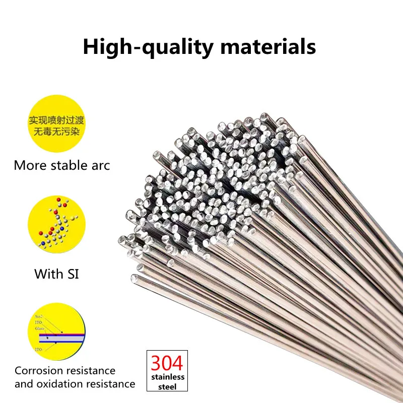 1KG TIG-304 Stainless Steel Argon Arc Welding Wire Metal Welder Rod  1.0mm- 3.0mm Used In Welding Stainless Steel 304