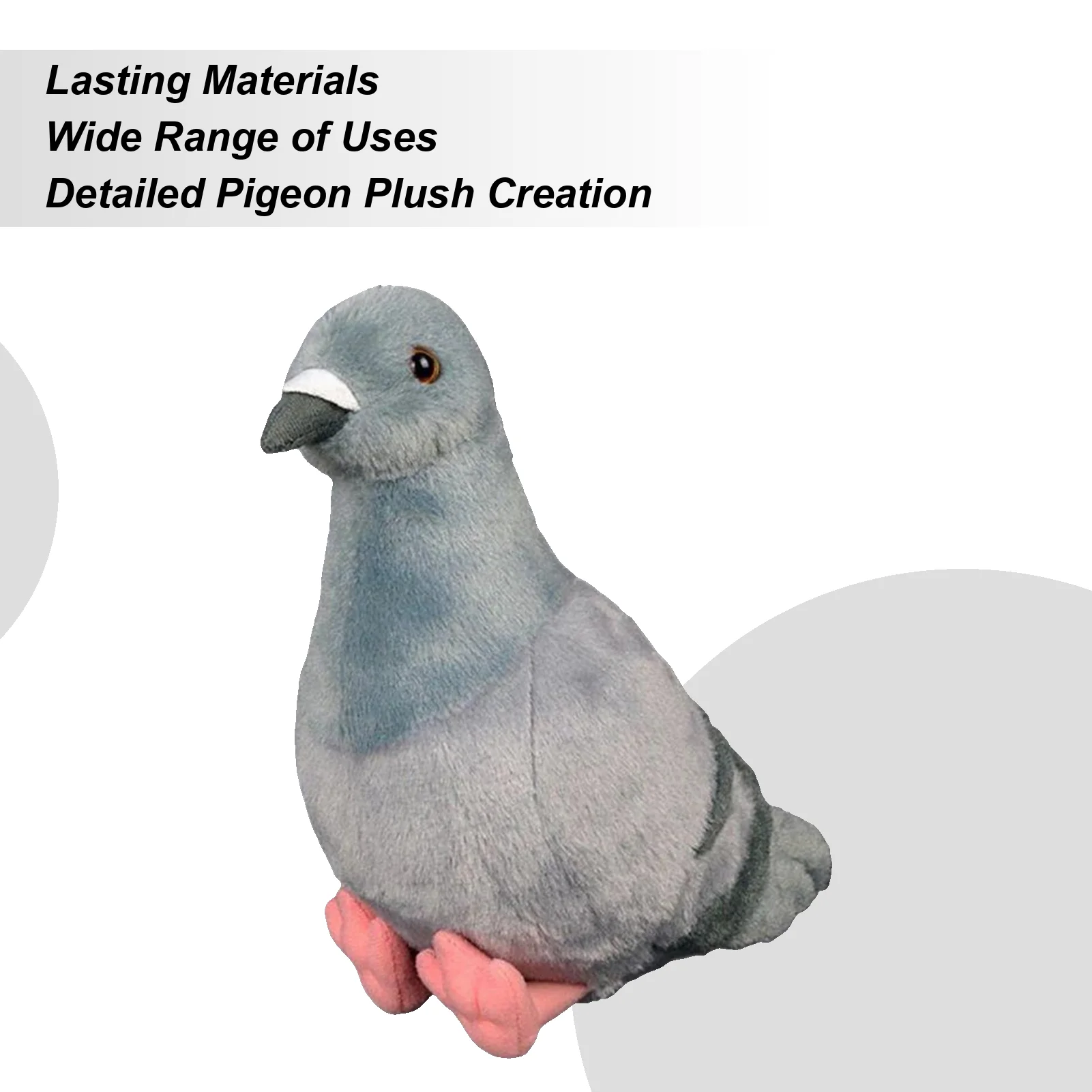 

Голубь, плюшевая реалистичная игрушка для детей, девочек, чучело, птица для маленьких детей, класс, Пасха, Хэллоуин, Рождество, день рождения