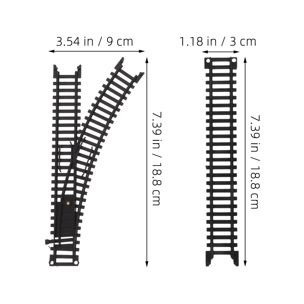 مجموعة واحدة من ملحقات مسارات القطار البلاستيكية للأطفال للتوعية المكلية وتطوير المهارات الحركية الدقيقة هدية عيد الميلاد