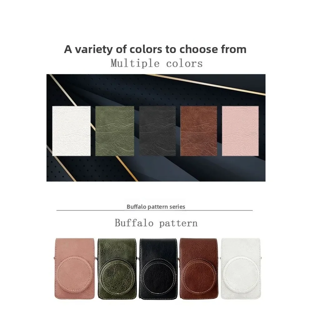 PU Leather Camera Bag Case For Canon SX740 SX730 G7X2/X3 For Sony ZV1 ZV1F ZV1M2 For Ricoh GR2 GR3 GR3X,+1 PCS Free Cleaning Pen