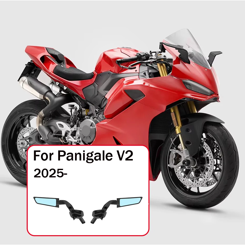 New Motorcycle Mirrors Stealth Winglets Mirrors Wing Mirrors  For Ducati Panigale V2 S V2S 2025 2026