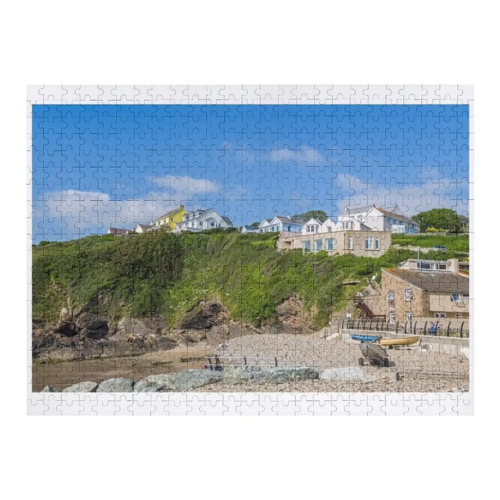 

Деревянный пазл Little Haven Village Pembrokeshire Coast West Wales, деревянный пазл с животными на заказ, детский деревянный пазл
