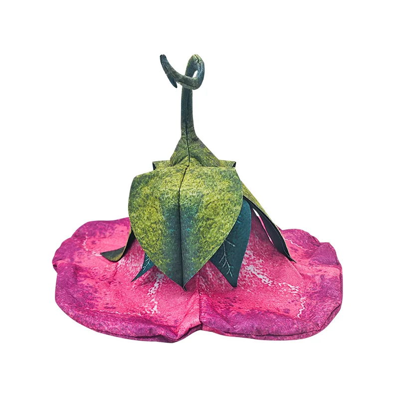 Halloween Morning Glory Horn Flower Hat Witch Hat Felt Party Performance Stage Props Wizard Hat Party Hat Halloween Decoration