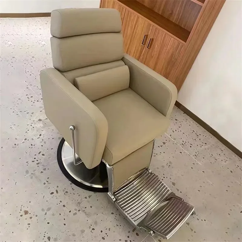 

Hydraulic Barber Chair Reclining Salon Chairs Hair Stylist Beauty Lashes Gold Pump Spa Pedicure Cover Leather Black Siege Pink