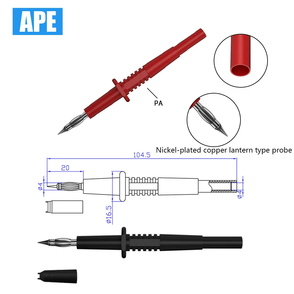 12-in-1 Multimeter Test Probe and Test Lead Kit for Electronic Specialties Automotive| Heavy Duty Puncture Probe Wire-Piercing T