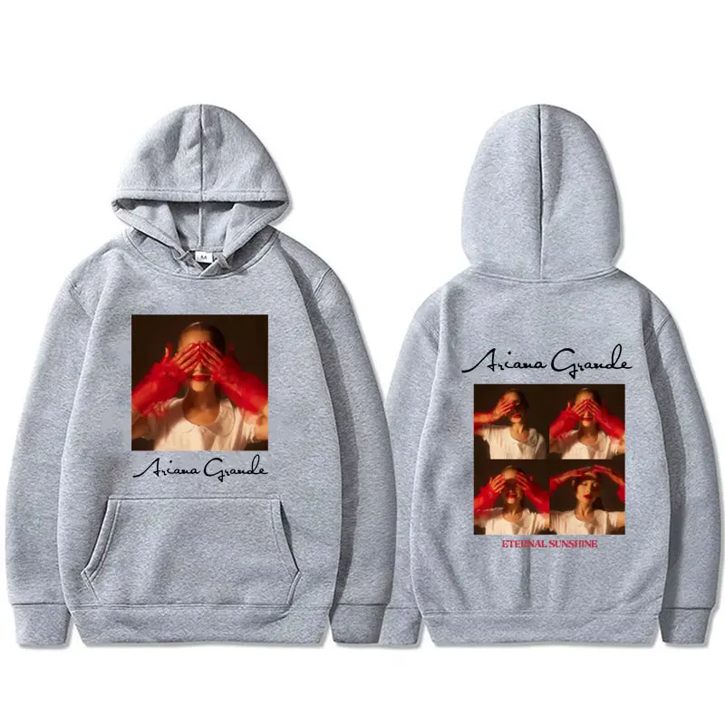 Singer Ariana Grande Eternal Sunshine Graphic Hoodie Men Women Casual Oversized Pullover Hoodies Male Fashion Hooded Sweatshirt