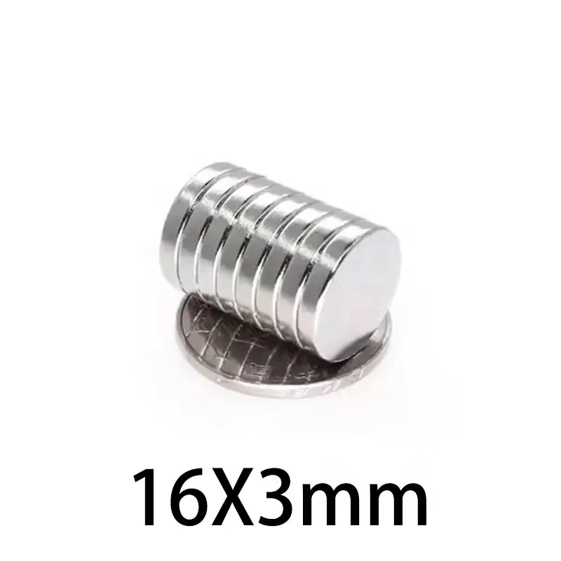 5/10/20/50/100Pcs 16x3mm Strong Round Disc Rare Earth Neodymium Magnets 16mm X 3mm 16*3mm  Magnetic Sheet Disc