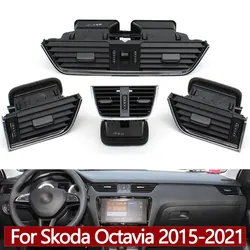 Auto Dashboard Vorne Hinten AC Vent Grille Outlet Montage Für Skoda Octavia 3 MK3 A7 2015-2021 5E 0819701   5E 0819702   5E 0820951