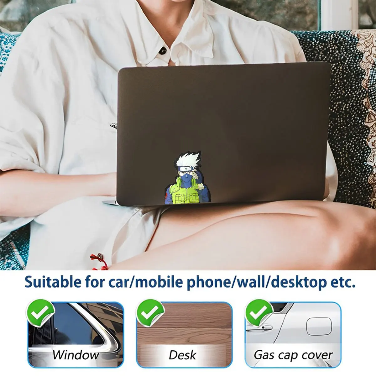 Anime 3D Motion Sticker Magische Sticker Creatieve Auto Sticker Notebook Bagage Sticker