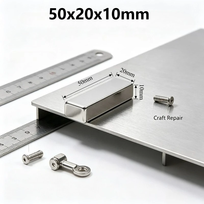 50x20x10mm N35 Block Neodymium Magnet 50*20*10 mm Permanent NdFeB Magnet for Fridge DIY Industrial Use 50*20*10mm