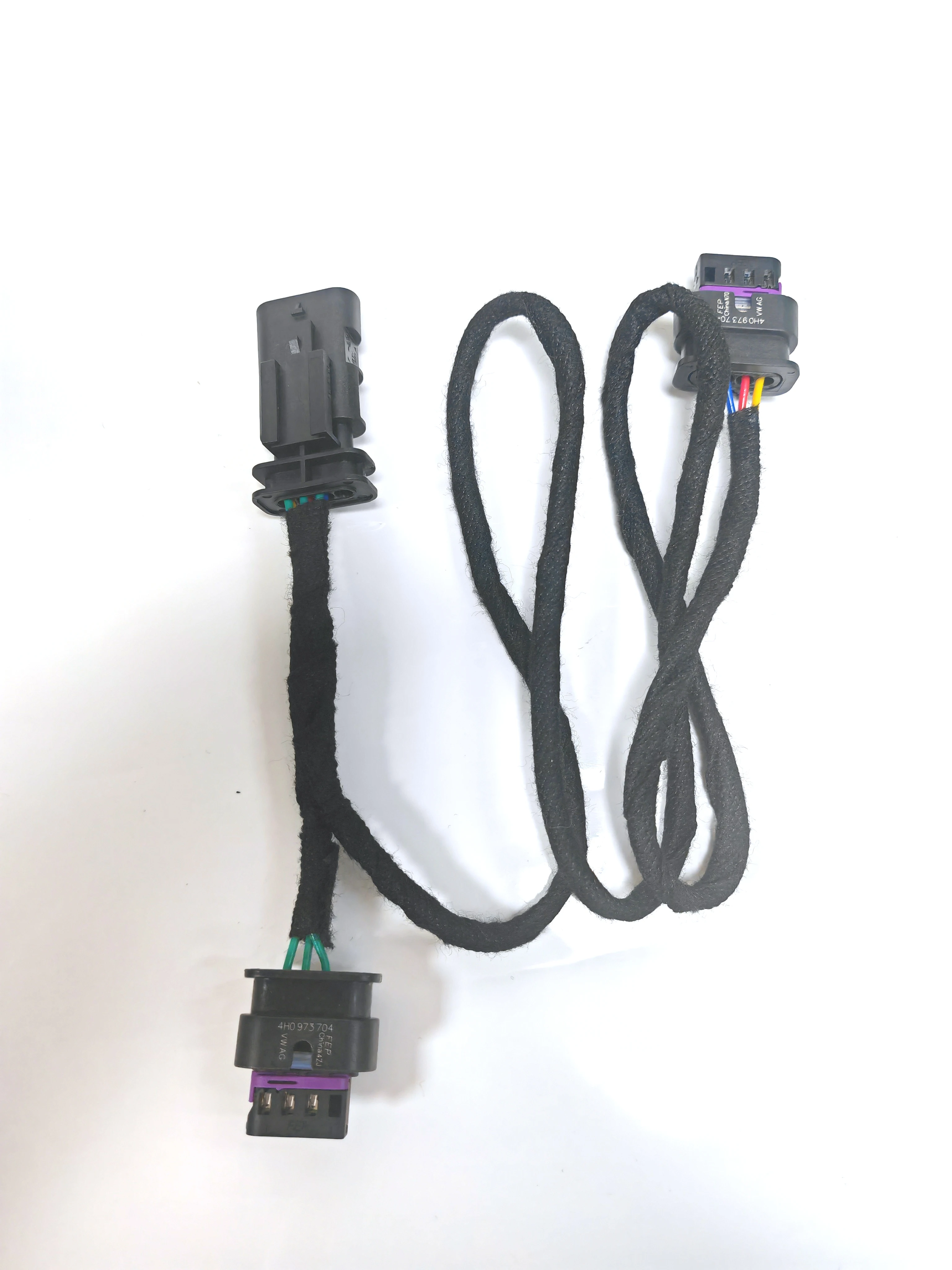 B MW exhaust pipe electronic valve motor thread lossless line extension line motor wiring harness plug 4-hole 3-wire