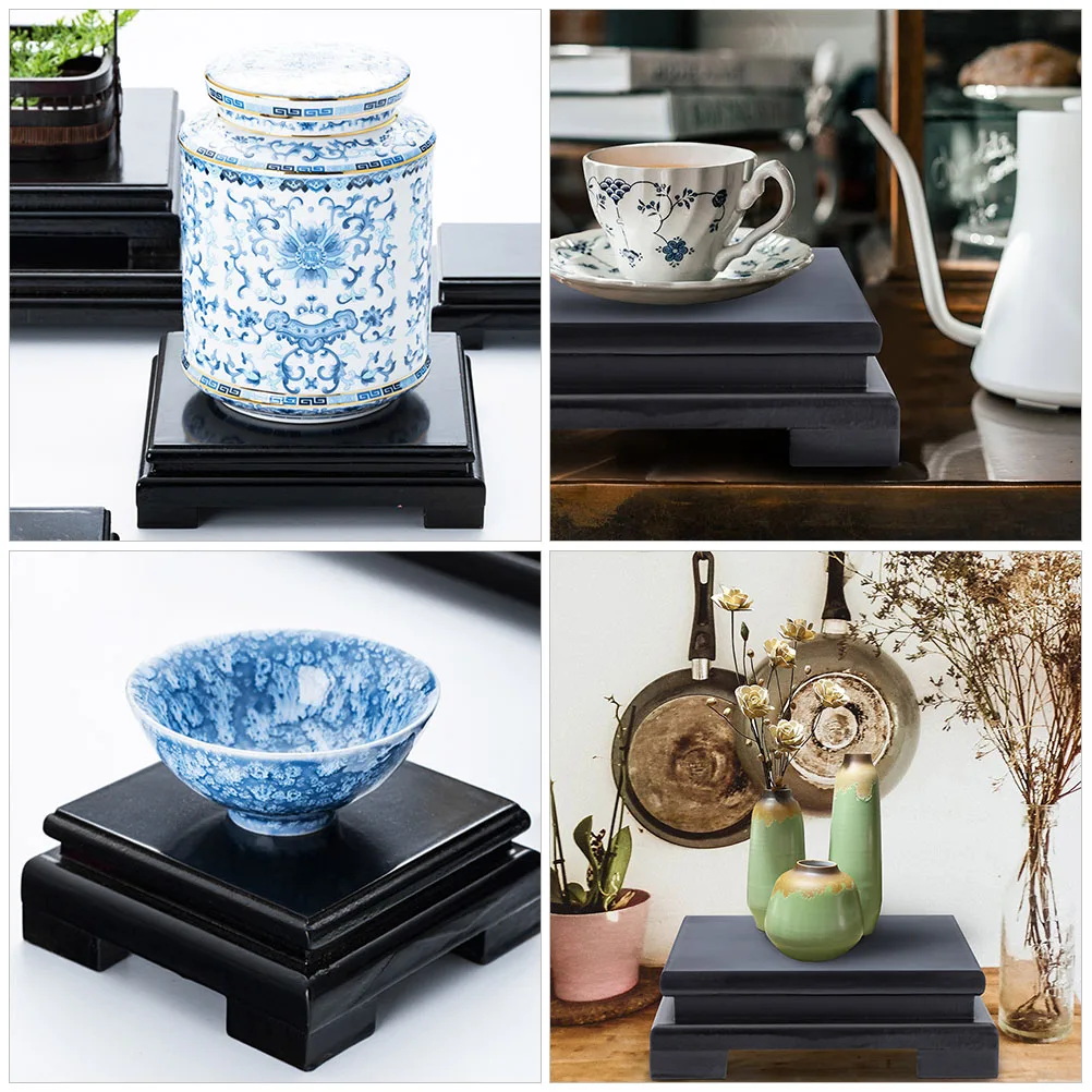 

Premium Solid Wood Plant Riser Wooden Stand for Potted Plants Home Indoor Vase Display Smooth Edges for Plant