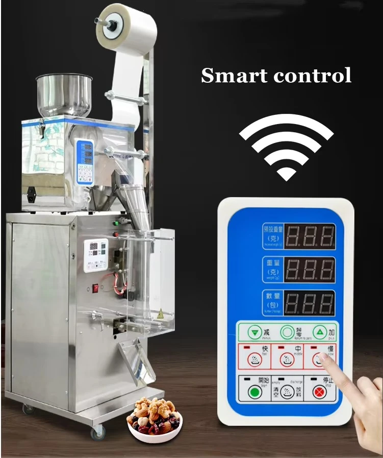 Вертикальная упаковочная машина для чайных пакетиков, порошковых орехов, многофункциональная упаковочная машина для пакетов