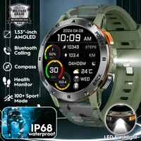 Reloj Inteligente 2026 para Hombre con Brújula, Resistente al Agua 3ATM, Deportivo, Batería Grande, Llamadas Bluetooth, Compatible con Android e iOS